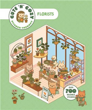 Cute ´n´ Cozy Sticker Therapy : Flower Shops Over 500 reusable stickers !