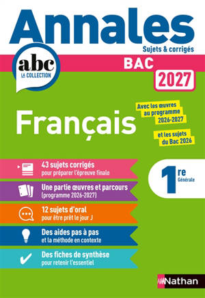 Français 1re : bac 2027
