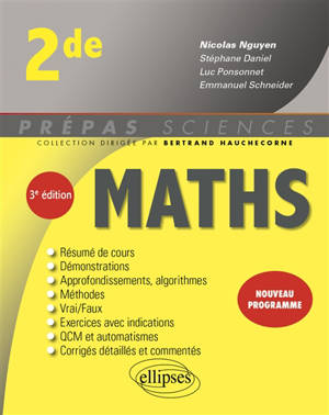Maths 2de : nouveaux programmes