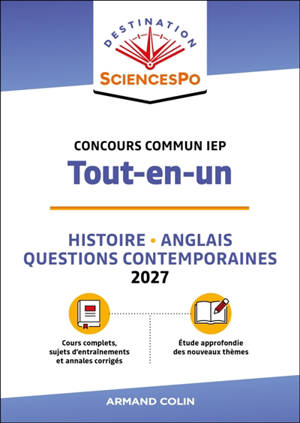 Destination Sciences Po, tout-en-un : concours commun IEP : 2027