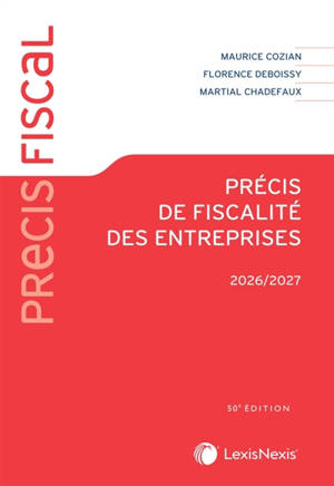Précis de fiscalité des entreprises : 2026-2027