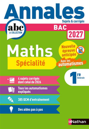 Maths spécialité 1re : nouvelle épreuve anticipée, avec les automatismes