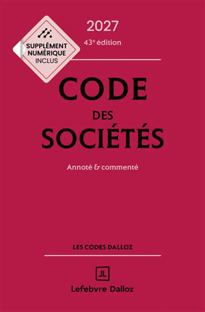 Code des sociétés 2027 : annoté & commenté
