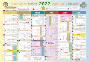 Calendrier romain familial catholique 2027