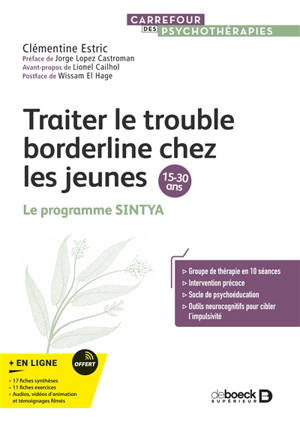 Traiter le trouble borderline chez les jeunes, 15-30 ans : le programme Sintya