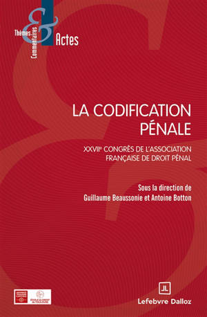 La codification pénale