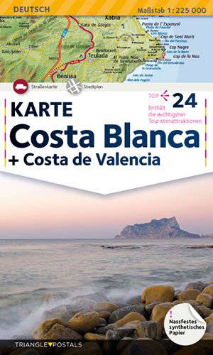 Costa Blanca, Costa de Valencia : Karte