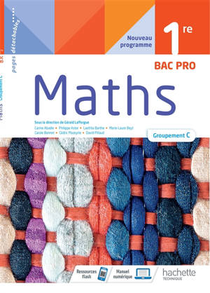 Maths 1re bac pro : groupement C : nouveau programme
