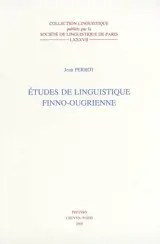 Etudes de linguistique finno-ougrienne