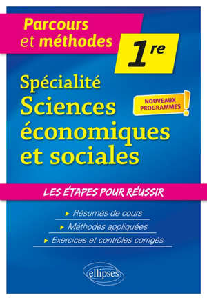 Spécialité sciences économiques et sociales, 1re : nouveaux programmes