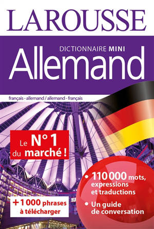 Allemand : dictionnaire mini : français-allemand, allemand-français = Deutsch : Miniwörterbuch : Französisch-Deutsch, Deutsch-Französisch