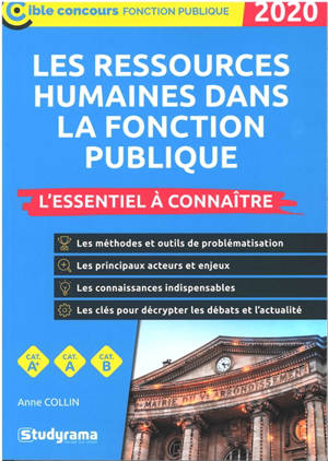 Les ressources humaines dans la fonction publique : l'essentiel à connaître, cat. A+, A, B : 2020