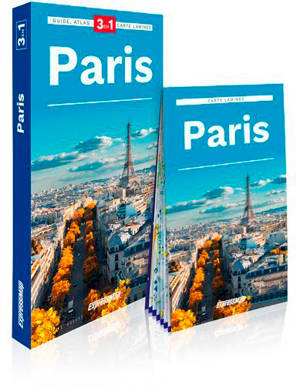 Paris : 3 en 1 : guide, atlas, carte laminée