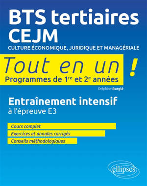 BTS tertiaires, CEJM : culture économique, juridique et managériale