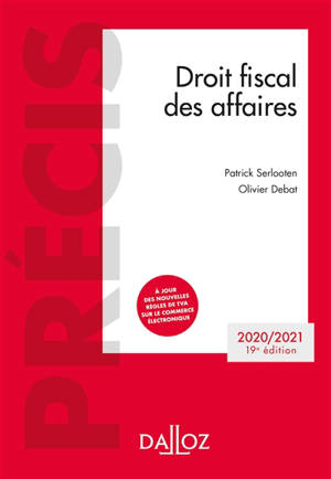 Droit fiscal des affaires : 2020-2021