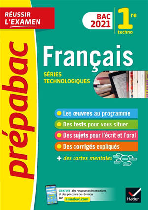 Français 1re technologique : bac 2021