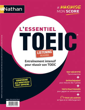 L'essentiel TOEIC : entraînement intensif pour réussir son TOEIC