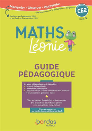 Les maths avec Léonie CE2, cycle 2 : guide pédagogique