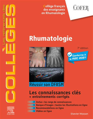 Rhumatologie : réussir son DFASM : les connaissances clés + entraînements corrigés