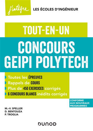 Concours Geipi Polytech 2021-2022 : tout-en-un : conforme aux nouveaux programmes
