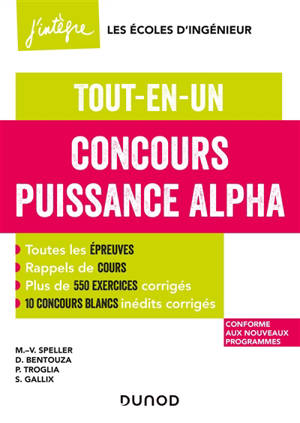 Concours Puissance Alpha 2021-2022 : tout-en-un : conforme aux nouveaux programmes