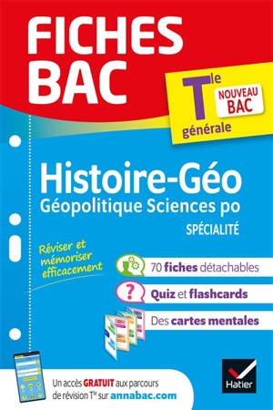 Histoire géographie, géopolitique sciences po spécialité terminale générale : nouveau bac