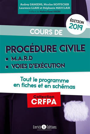Cours de procédure civile et modes alternatifs de règlement des différends : tout le programme en fiches et en schémas