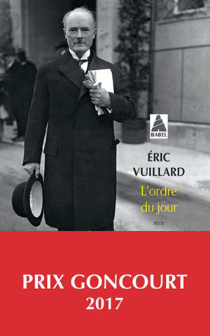 L'ordre du jour : récit