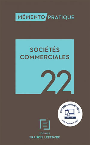 Mémento sociétés commerciales 2022