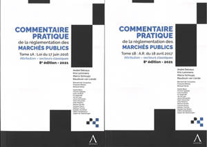 Commentaire pratique de la réglementation des marchés publics
