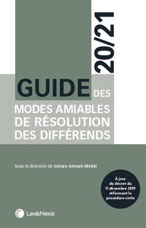 Guide des modes amiables de résolution des différends : 2020-2021