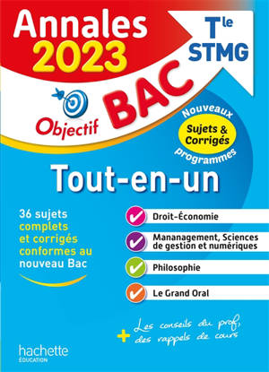 Bac STMG, annales 2023 : tout-en-un