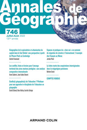 Annales de géographie, n° 746