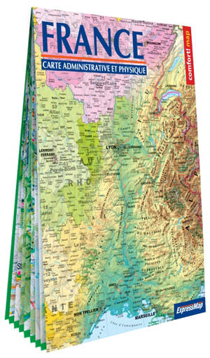 France : carte physique et administrative