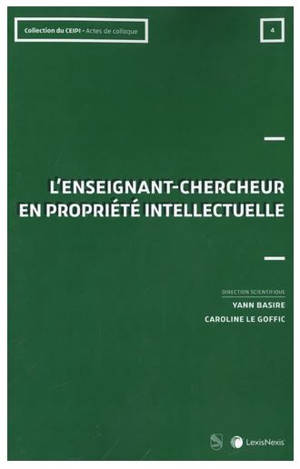L'enseignant-chercheur en propriété intellectuelle