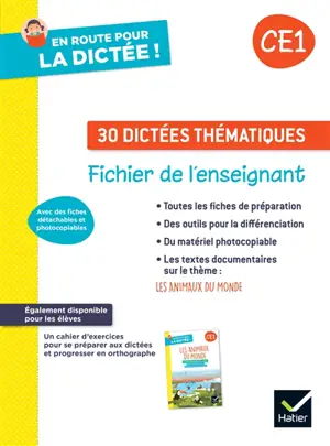 30 dictées thématiques, CE1 : fichier de l'enseignant