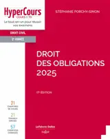 Droit des obligations 2025 : droit civil 2e année