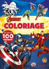 Marvel Avengers : Coloriage avec plus de 100 stickers (Iron Man, Black Widow, Captain America)