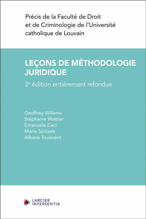 Leçons de méthodologie juridique