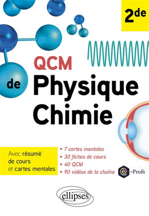 QCM de physique chimie 2de : avec résumé de cours et cartes mentales