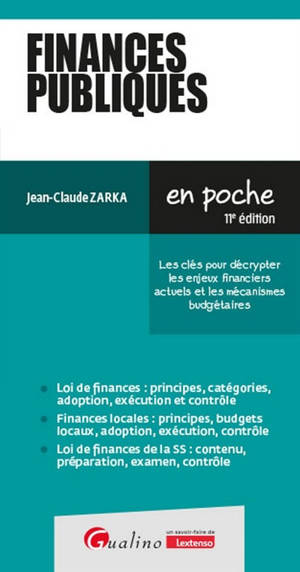 Finances publiques : intègre les dispositions de la LFI, de la LFSS et de la LFRSS pour 2025