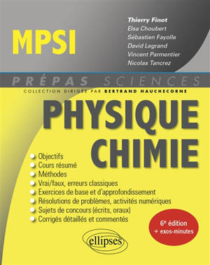 Physique chimie MPSI