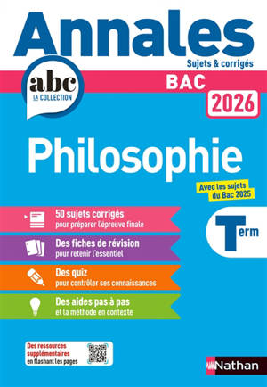 Philosophie terminale : bac 2026