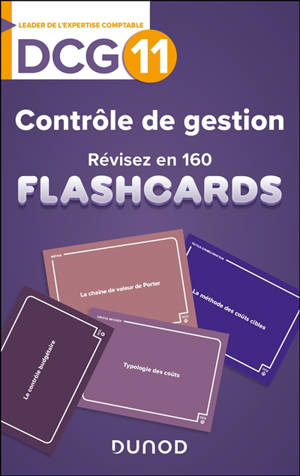 DCG 11, contrôle de gestion : révisez en 160 flashcards !