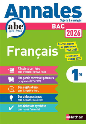 Français 1re : bac 2026