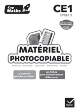 Cap maths, CE1, cycle 2 : matériel photocopiable : nouveaux programmes 2025