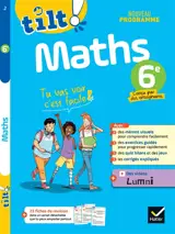 Ton cahier d'entraînement maths 6e : pour progresser facilement : nouveau programme