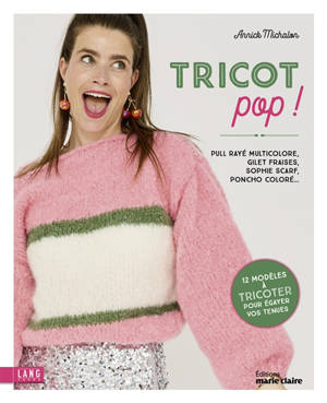 Tricot pop : pull rayé, cardigan chunky, sophie scarf, chaussettes colorées