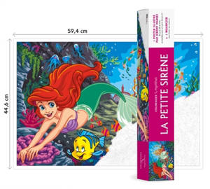 Coloriage mystère Disney : Poster La Petite Sirène : Colorie les chiffres et découvre l'image