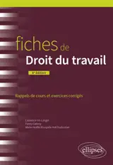 Fiches de droit du travail : rappels de cours et exercices corrigés